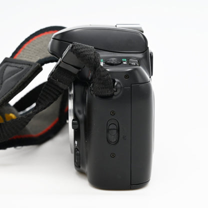 Nikon N50 35mm SLR Film Camera Body w/ Nikon Strap Tested