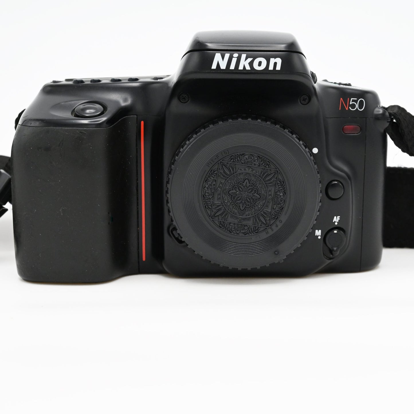 Nikon N50 35mm SLR Film Camera Body w/ Nikon Strap Tested