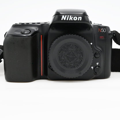 Nikon N50 35mm SLR Film Camera Body w/ Nikon Strap Tested