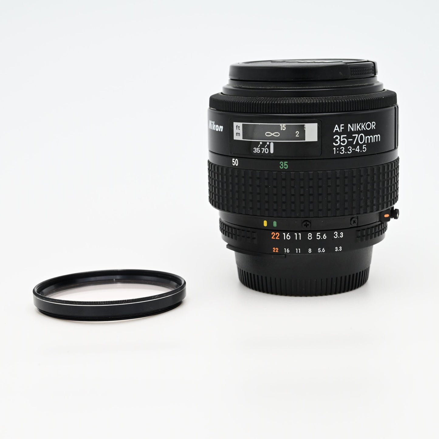 Nikon AF NIKKOR 35-70mm f/3.3-4.5 Zoom Lens + Caps & 1A Filter - Tested EXC