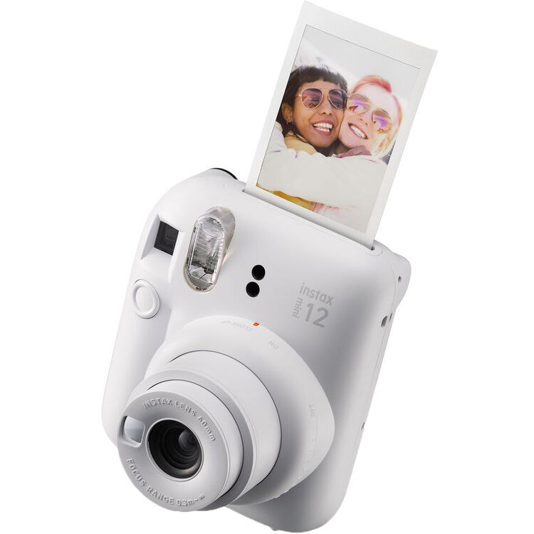Fujifilm Instax Mini 12 Camera - Clay White Deluxe Package