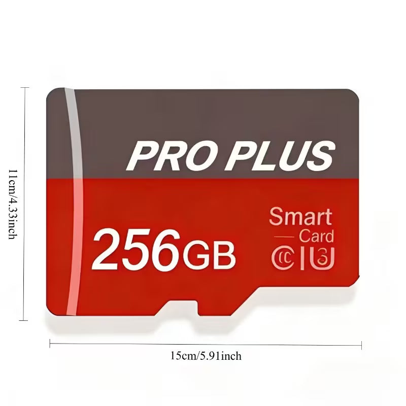 Pro Plus 256gb Micro SD Card with SD Adapter