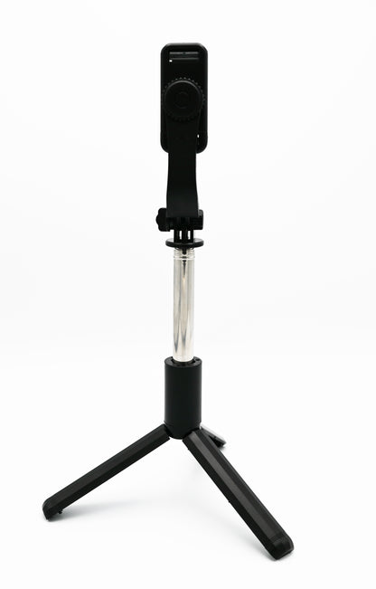 40-Inch Extendable Floor Stand Selfie Stick Tripod with Wireless Bluetooth Remote