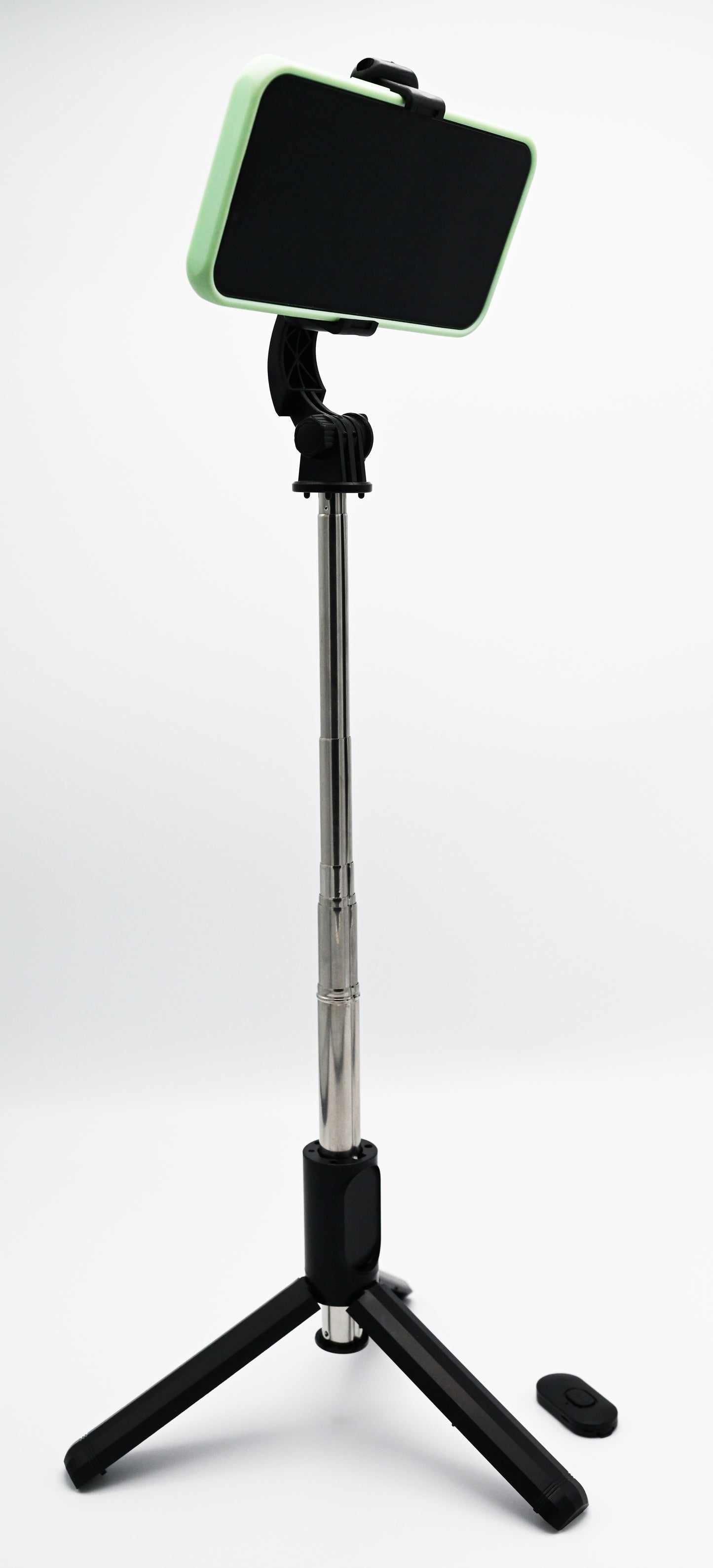 40-Inch Extendable Floor Stand Selfie Stick Tripod with Wireless Bluetooth Remote