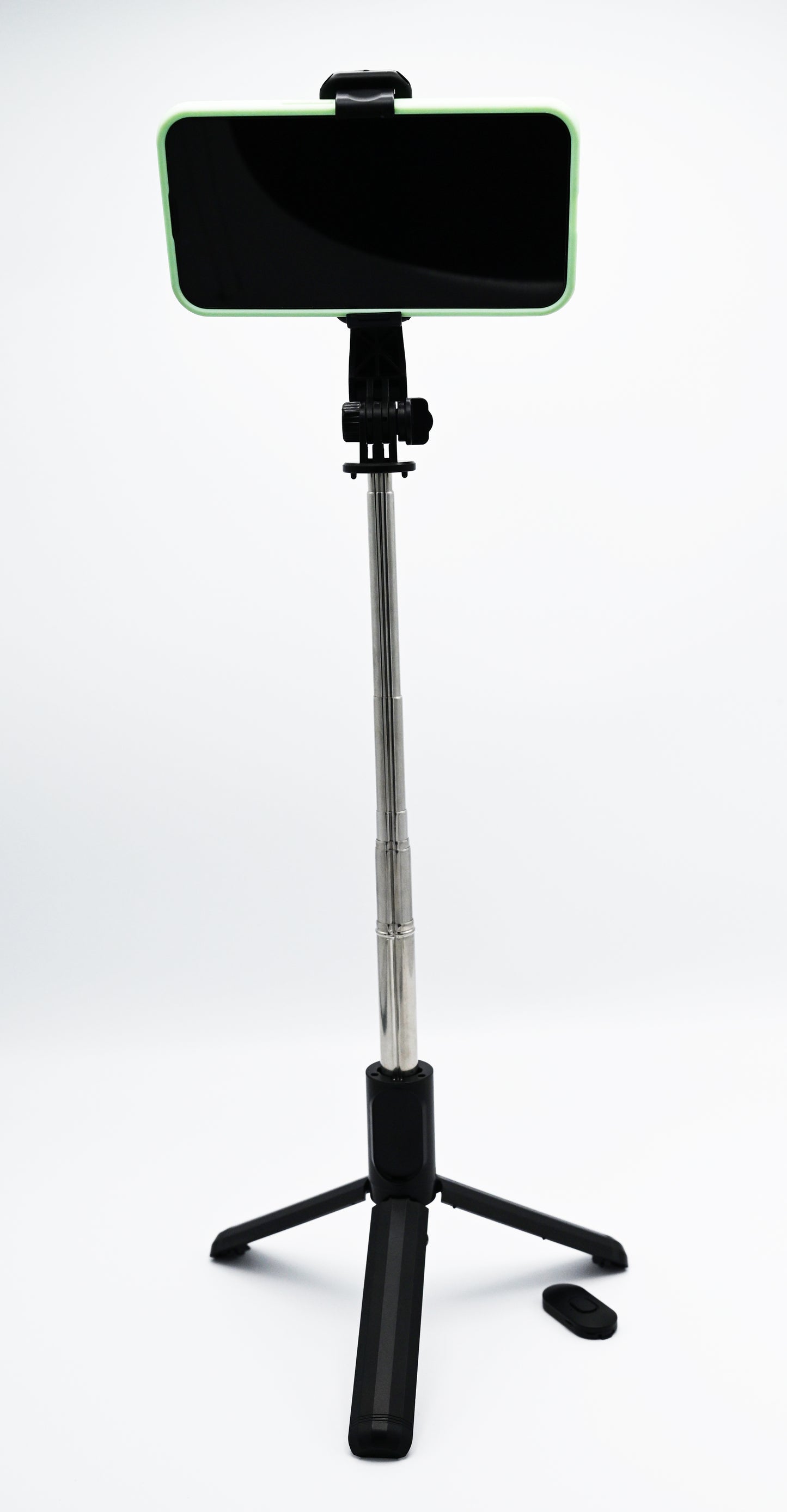 40-Inch Extendable Floor Stand Selfie Stick Tripod with Wireless Bluetooth Remote