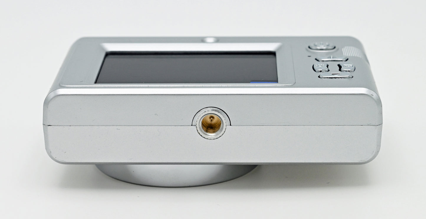 Compact Digital Camera 48MP Silver Retro Style Point &amp; Shoot Camera with Games- USB Charging