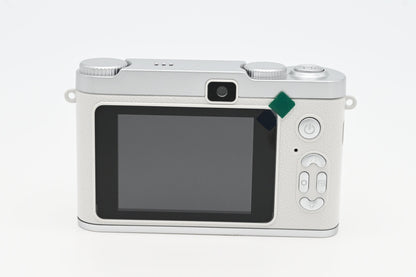 Compact 48MP Digital Camera White Point & Shoot 1080P w/ Case USB Rechargeable