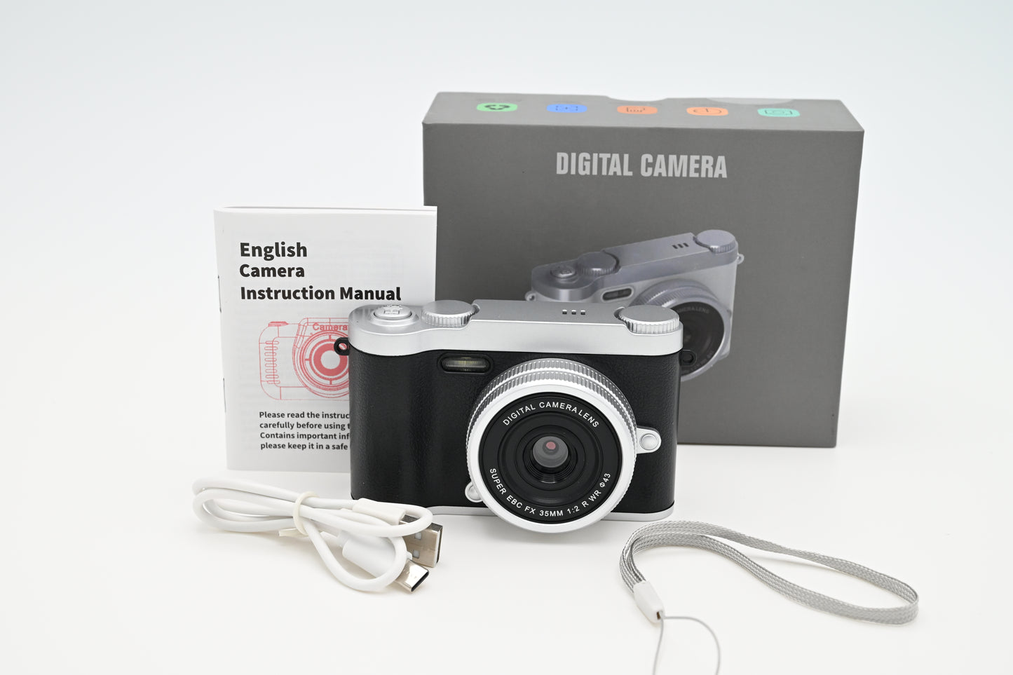 Compact Digital Camera - 48 megapixel - Black - Free Case