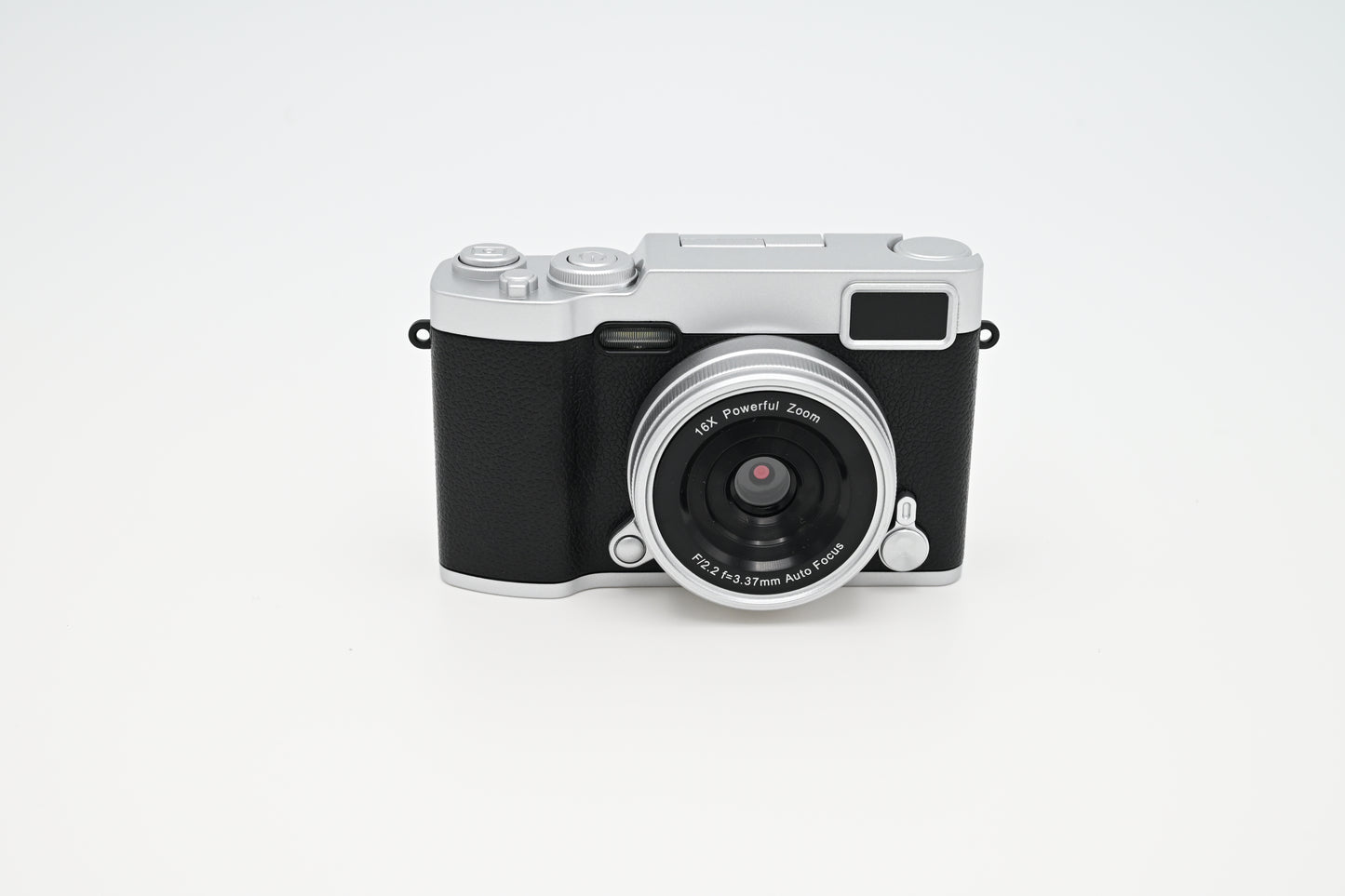 Compact Digital Camera with a 2.4-Inch Flip Screen -Black - Free Case