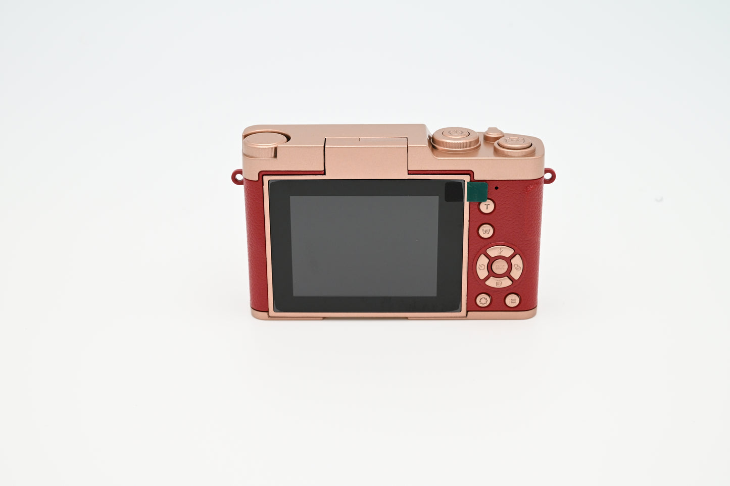 Compact Digital Camera with a 2.4-Inch Flip Screen -Red
