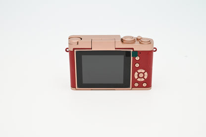 Compact Digital Camera with a 2.4-Inch Flip Screen -Red
