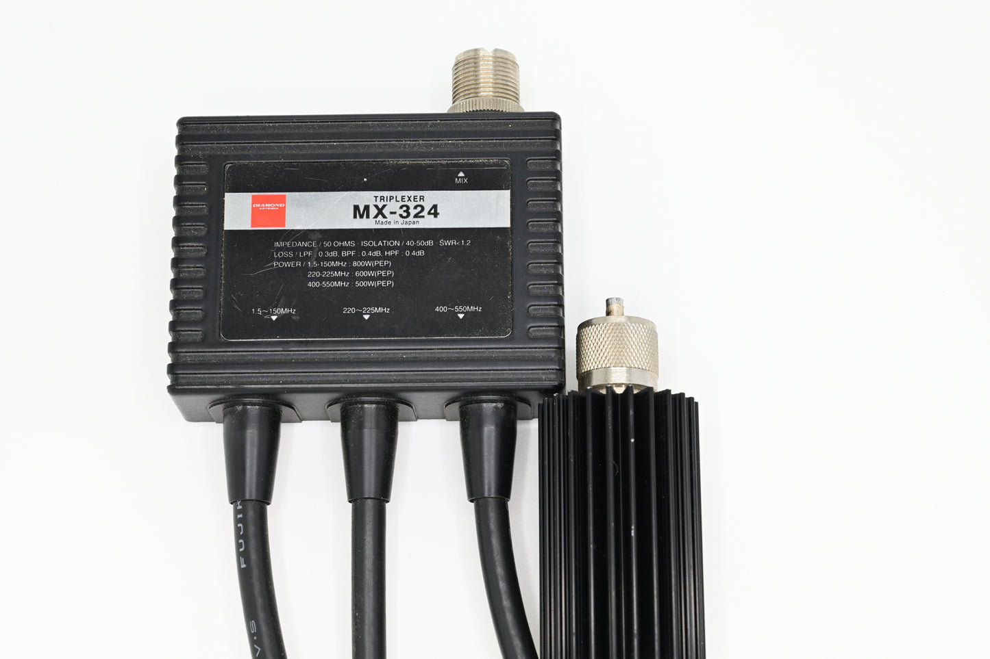 Diamond MX-324 Triplexer for 2-meter, 220 (1.25-meter), and 440 (70-centimeter) - Used